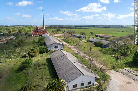 Aerial view of the old Rausa sugar and beet mill facilities - Department of Canelones - URUGUAY. Photo #70565