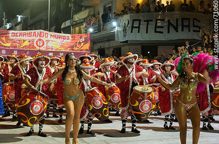 Llamadas 2018. Vedette y tambores de La Jacala - Departamento de Montevideo - URUGUAY. Foto No. 71060