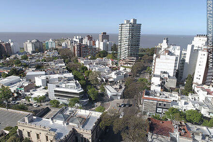Aerial view of Ellauri (Zorrilla) and Ramon Fernandez street - Department of Montevideo - URUGUAY. Photo #71928