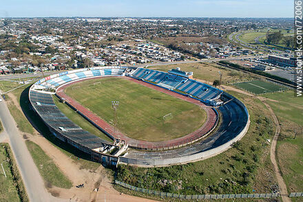 Aerial view of the Luis Tróccoli stadium of Club Atlético Cerro. - Department of Montevideo - URUGUAY. Photo #72006