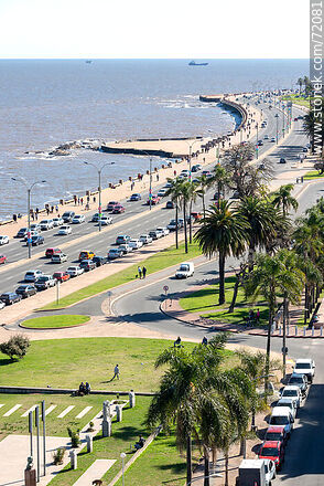 Aerial view of the Rep. Argentina promenade - Department of Montevideo - URUGUAY. Photo #72081