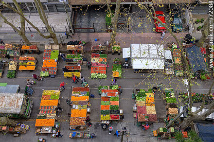 Aerial view of the fair on José Martí St. - Department of Montevideo - URUGUAY. Photo #72084