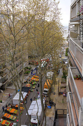 Aerial view of the fair on José Martí St. - Department of Montevideo - URUGUAY. Photo #72086