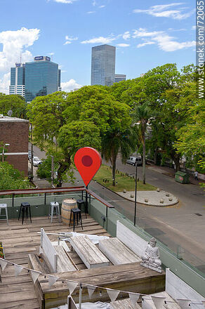 3D Google Pin - Department of Montevideo - URUGUAY. Photo #72065