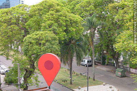 Pin de Google en 3D - Departamento de Montevideo - URUGUAY. Foto No. 72067