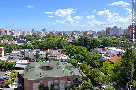 Vista de arriba del barrio Buceo - Departamento de Montevideo - URUGUAY. Foto No. 72054