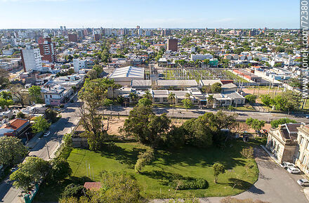 Vista aérea de la Facultad de Veterinaria en el barrio Buceo, 2020 - Departamento de Montevideo - URUGUAY. Foto No. 72380
