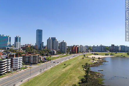 Aerial view of Rambla Armenia - Department of Montevideo - URUGUAY. Photo #73008