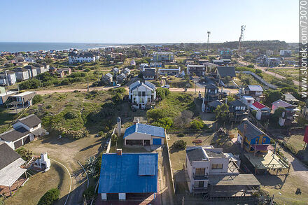 Aerial view of Punta del Diablo - Department of Rocha - URUGUAY. Photo #73070