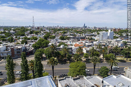 Vista aérea desde el Bulevar Artigas - Departamento de Montevideo - URUGUAY. Foto No. 73118