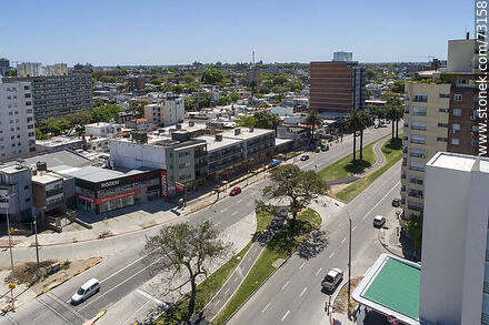 Aerial view of Av. Italia and L. A. de Herrera to the east - Department of Montevideo - URUGUAY. Photo #73158