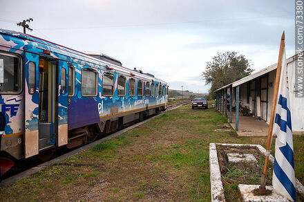 Estación de trenes Bañado de Rocha devenida en estaciòn de policía - Departamento de Tacuarembó - URUGUAY. Foto No. 73380