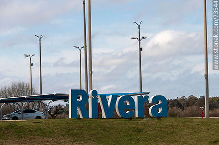 Letrero de Rivera - Departamento de Rivera - URUGUAY. Foto No. 73544