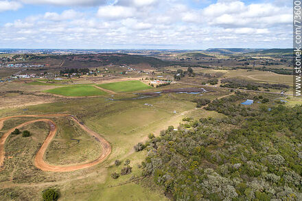 Aerial view of a rally track - Department of Rivera - URUGUAY. Photo #73600