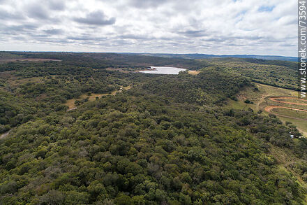 Vista aérea del parque Gran Bretaña - Departamento de Rivera - URUGUAY. Foto No. 73594