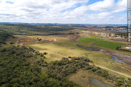 Vista aérea del parque Gran Bretaña - Departamento de Rivera - URUGUAY. Foto No. 73593