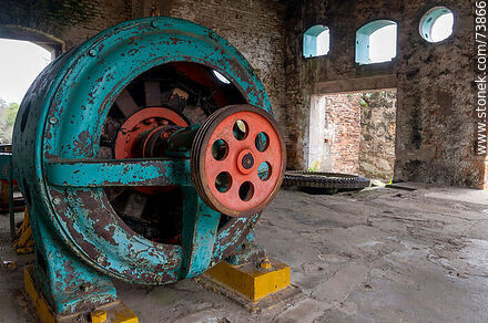 Part of the hydraulic power transmission and generation machinery. - Department of Rivera - URUGUAY. Photo #73866