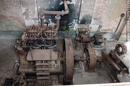 Old machinery for electric power generation - Department of Rivera - URUGUAY. Photo #73716