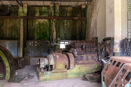 Old machinery for electric power generation - Department of Rivera - URUGUAY. Photo #73743