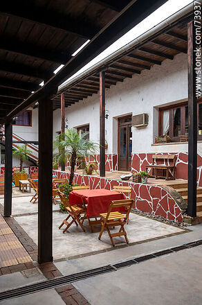 Hotel Artigas facilities. Access to the restaurant - Department of Rivera - URUGUAY. Photo #73937