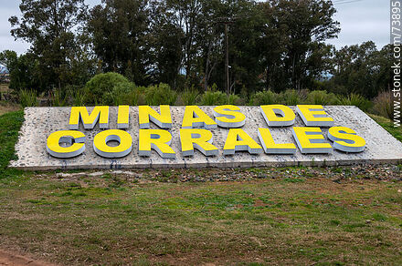 Cartel de Minas de Corrales - Departamento de Rivera - URUGUAY. Foto No. 73895