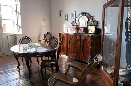 Casa de Juana de Ibarbourou. Mobiliario original - Departamento de Cerro Largo - URUGUAY. Foto No. 74348