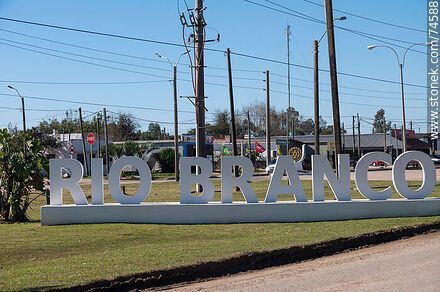 Rio Branco sign - Department of Cerro Largo - URUGUAY. Photo #74588