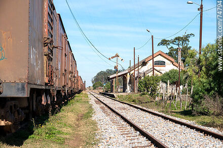 Estación de ferrocarril de Vergara - Departamento de Treinta y Tres - URUGUAY. Foto No. 74794