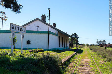 Santa Rosa train station - Department of Canelones - URUGUAY. Photo #75111