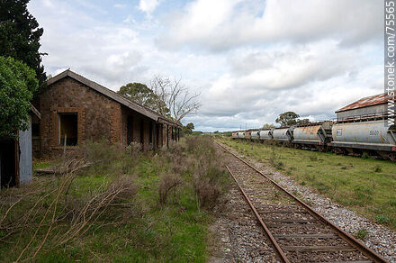 Antigua estación de trenes Mansavillagra - Departamento de Florida - URUGUAY. Foto No. 75565