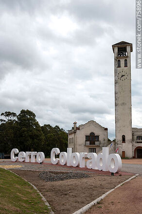 Local Board, its tower and the town's sign - Department of Florida - URUGUAY. Photo #75896