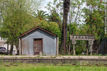 Estación de ferrocarril de Sarandí Grande - Departamento de Florida - URUGUAY. Foto No. 76070