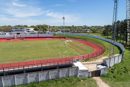 Vista aérea del estadio Silvestre Octavio Landoni - Departamento de Durazno - URUGUAY. Foto No. 76397