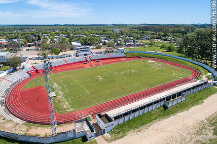 Vista aérea del estadio Silvestre Octavio Landoni - Departamento de Durazno - URUGUAY. Foto No. 76396