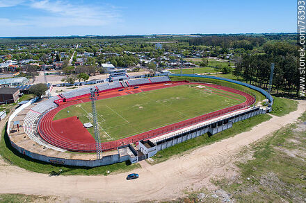 Vista aérea del estadio Silvestre Octavio Landoni - Departamento de Durazno - URUGUAY. Foto No. 76393