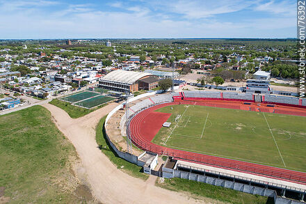 Vista aérea del estadio Silvestre Octavio Landoni - Departamento de Durazno - URUGUAY. Foto No. 76392