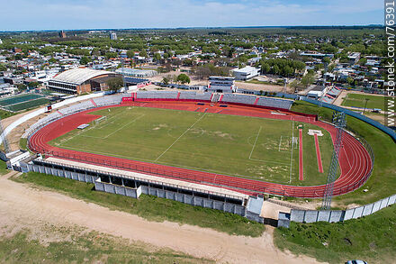 Vista aérea del estadio Silvestre Octavio Landoni - Departamento de Durazno - URUGUAY. Foto No. 76391