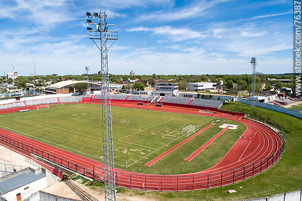 Vista aérea del estadio Silvestre Octavio Landoni - Departamento de Durazno - URUGUAY. Foto No. 76387