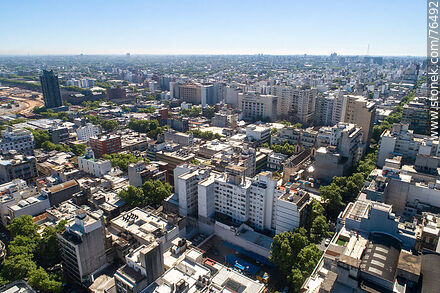 Vista aérea del Centro de Montevideo - Departamento de Montevideo - URUGUAY. Foto No. 76492