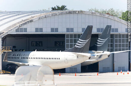 Alas Uruguay aircraft in a hangar - Department of Canelones - URUGUAY. Photo #76638