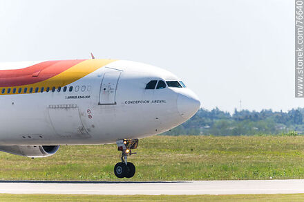 Avión Airbus A340 de Iberia - Departamento de Canelones - URUGUAY. Foto No. 76640