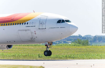 Airbus A340 aircraft of Iberia Concepción Arenal - Department of Canelones - URUGUAY. Photo #76641