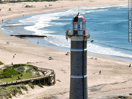 Aerial view of the lighthouse - Punta del Este and its near resorts - URUGUAY. Photo #76999
