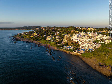 Aerial view of Hotel Casapueblo - Punta del Este and its near resorts - URUGUAY. Photo #77058