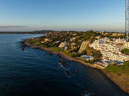 Aerial view of Hotel Casapueblo - Punta del Este and its near resorts - URUGUAY. Photo #77056
