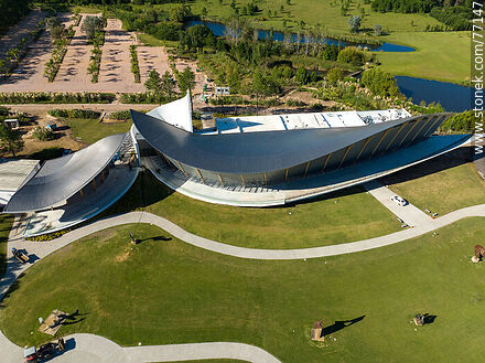 Aerial view of the Atchugarry Museum of Contemporary Art - Punta del Este and its near resorts - URUGUAY. Photo #77147