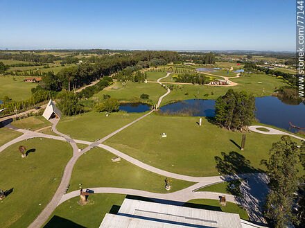 Aerial view of the Atchugarry Museum of Contemporary Art - Punta del Este and its near resorts - URUGUAY. Photo #77144