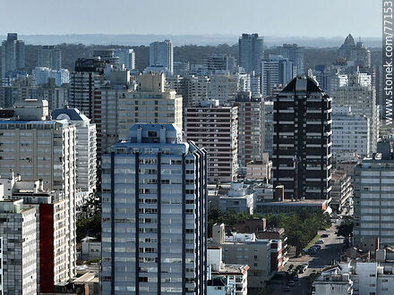 Aerial view of a multitude of towers and buildings - Punta del Este and its near resorts - URUGUAY. Photo #77153