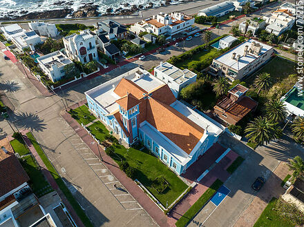Aerial view of the roof of La Candelaria church - Punta del Este and its near resorts - URUGUAY. Photo #77215