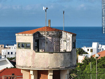 Aerial view of the weather station tower - Punta del Este and its near resorts - URUGUAY. Photo #77211